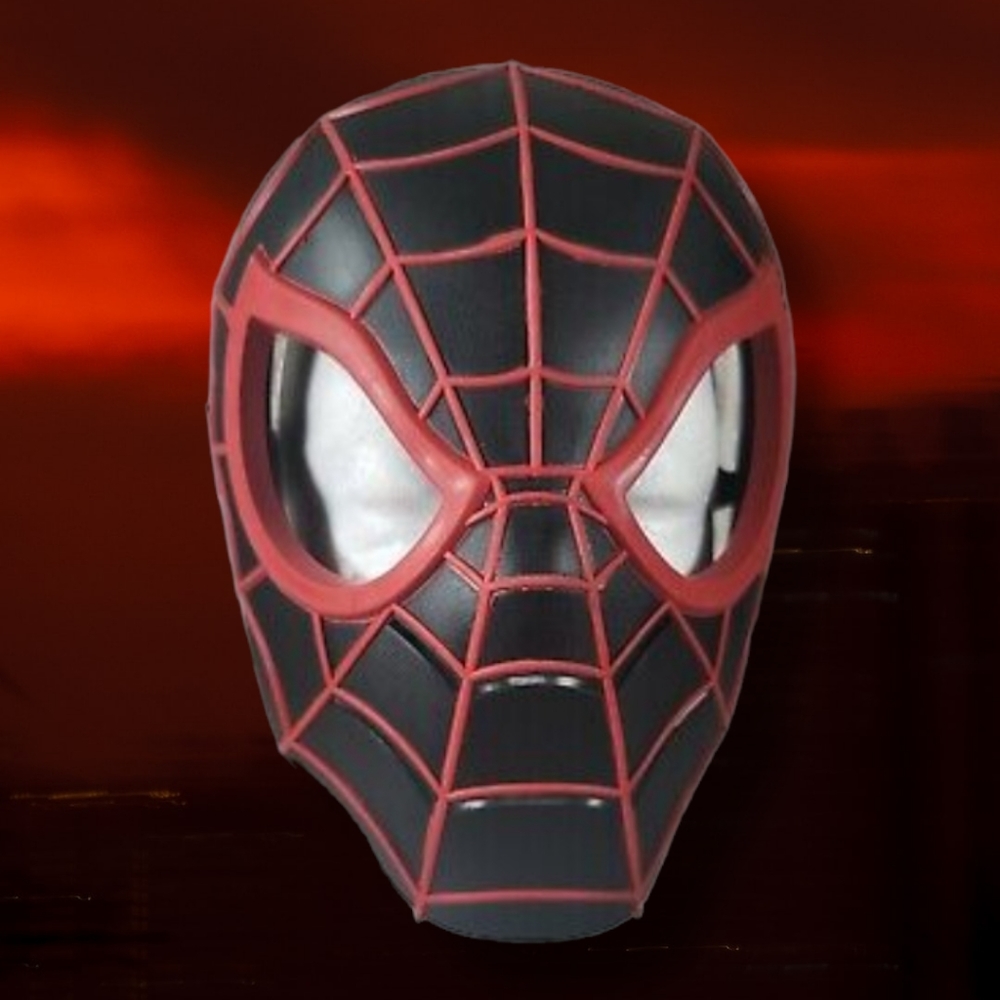 2010 Hasbro Marvel Ultimate Spiderman Web Warriors Black & Red Mask